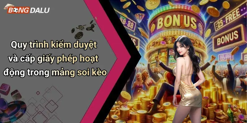 Quy trình kiểm duyệt và cấp giấy phép hoạt động trong mảng soi kèo