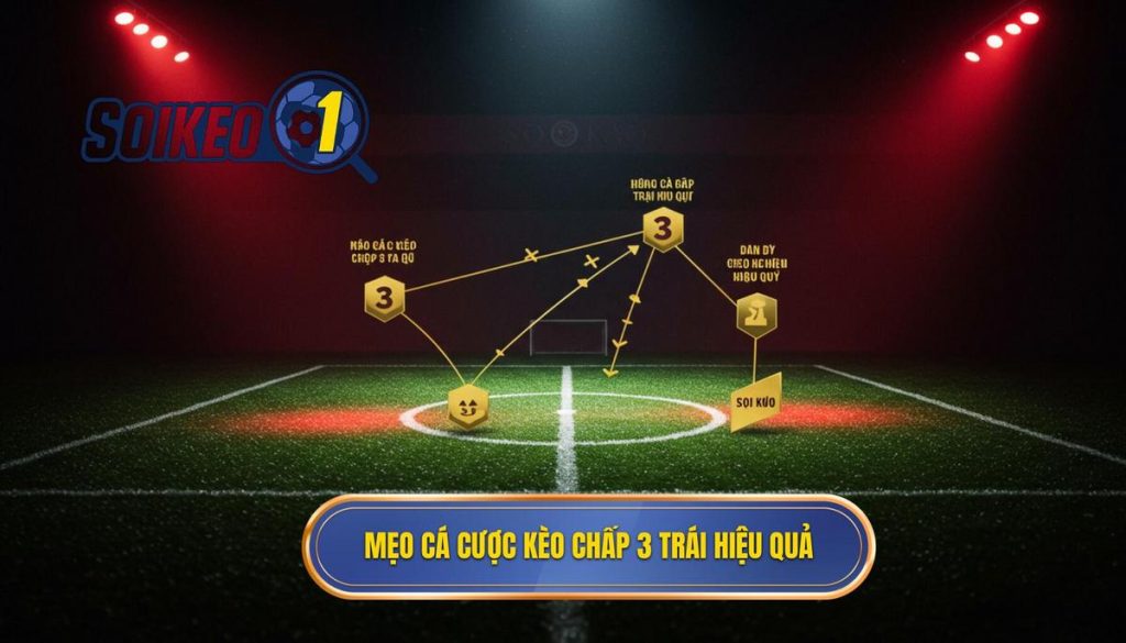 Mẹo cá cược kèo chấp 3 trái hiệu quả