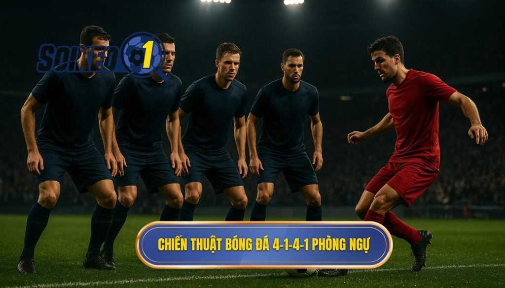Chiến thuật bóng đá 4-1-4-1 phòng ngự