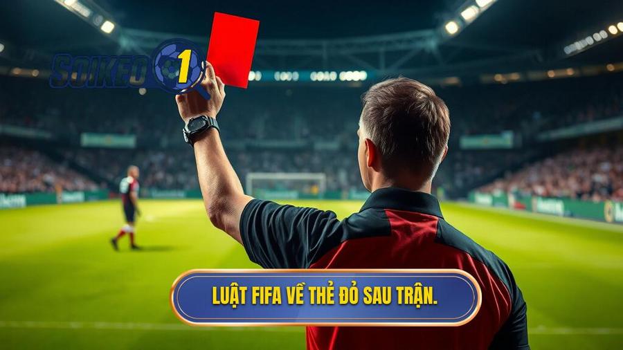 1. Luật FIFA về thẻ đỏ sau trận.