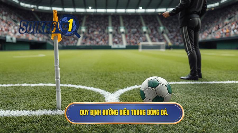 1. Quy định đường biên trong bóng đá.