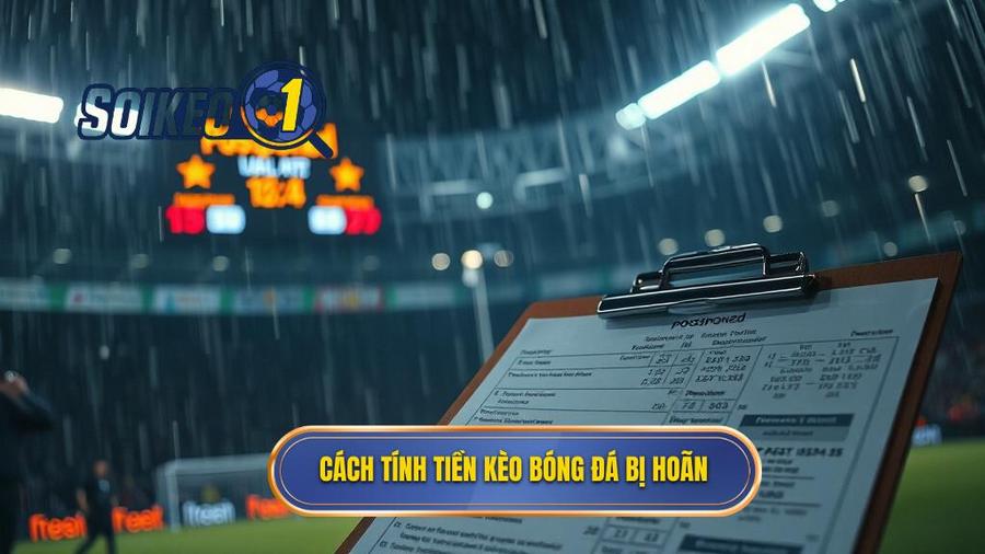 2. Cách tính tiền kèo bóng đá bị hoãn