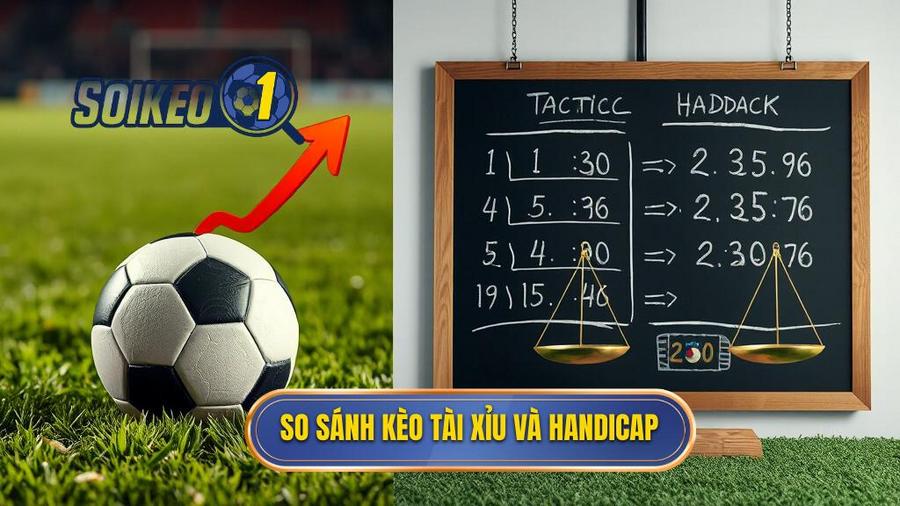 2. So sánh kèo Tài Xỉu và Handicap